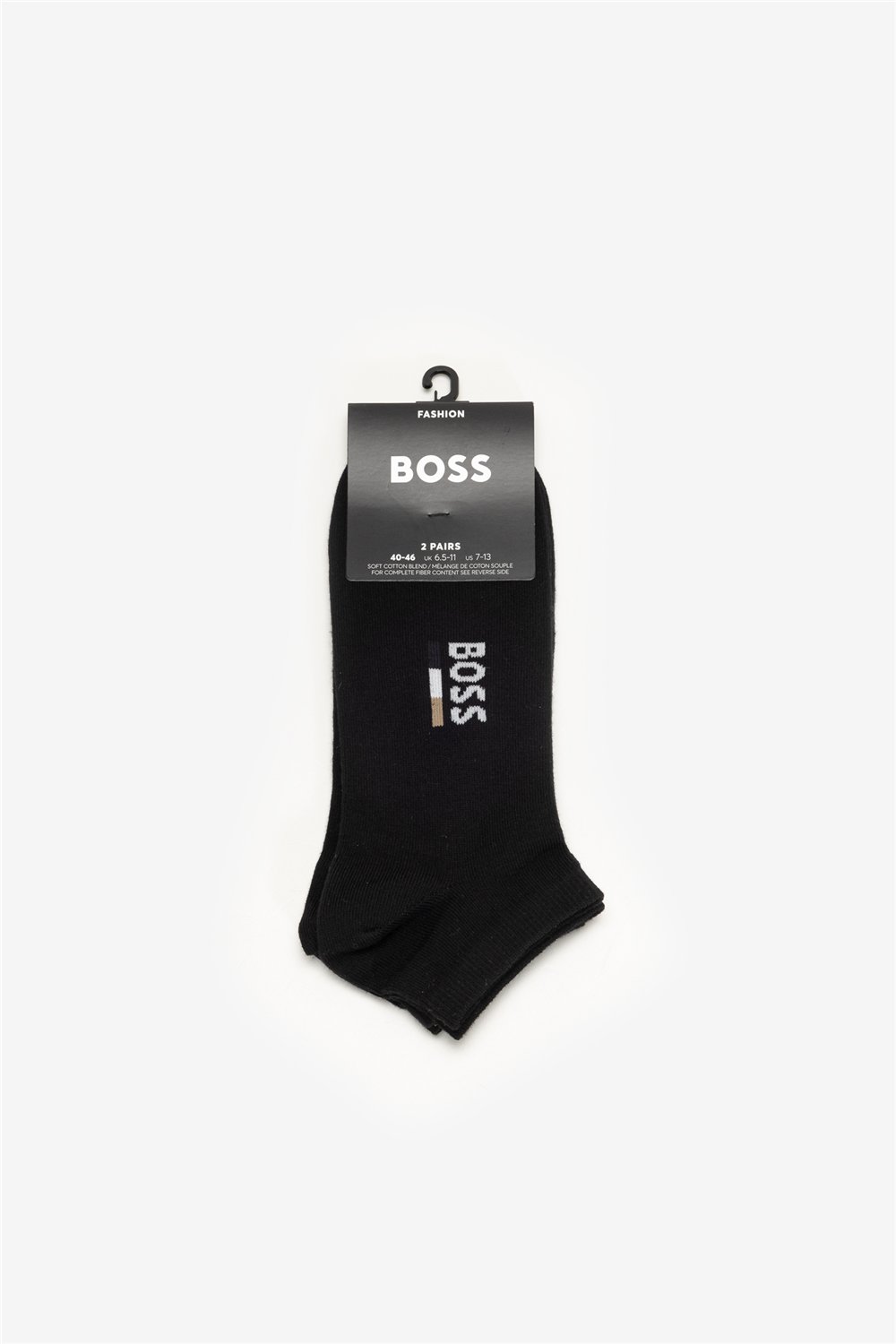 Boss 2P As Iconic Logo Cc Erkek 2li Çorap Siyah