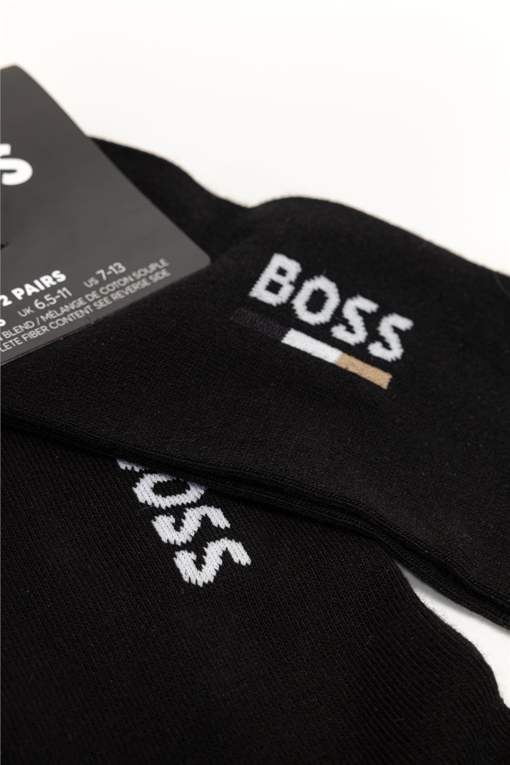 Boss 2P As Iconic Logo Cc Erkek 2li Çorap Siyah
