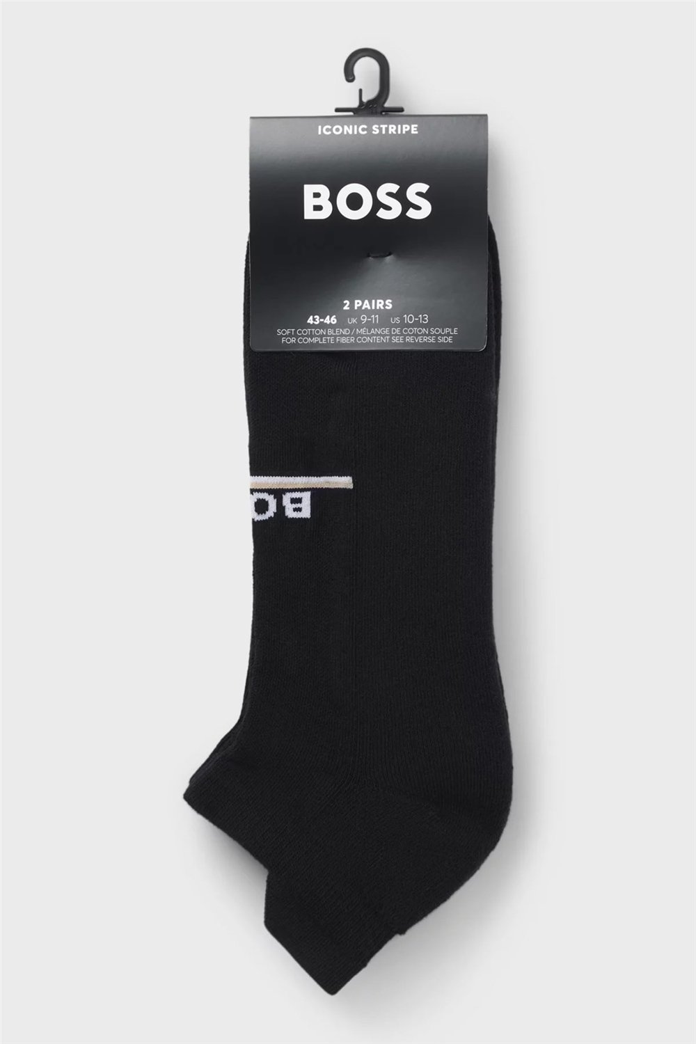 Boss 2P As Iconic Loop Cc Erkek 2li Çorap Siyah
