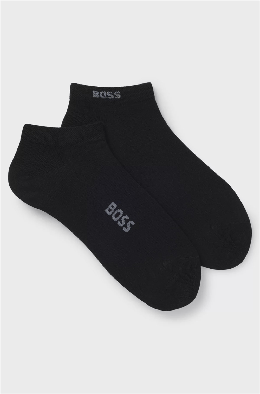 BOSS 2P As Logo Bamboo Erkek 2li Çorap Siyah