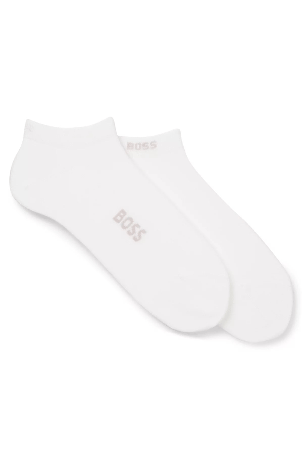 BOSS 2P As Logo Bamboo Erkek 2li Çorap Beyaz