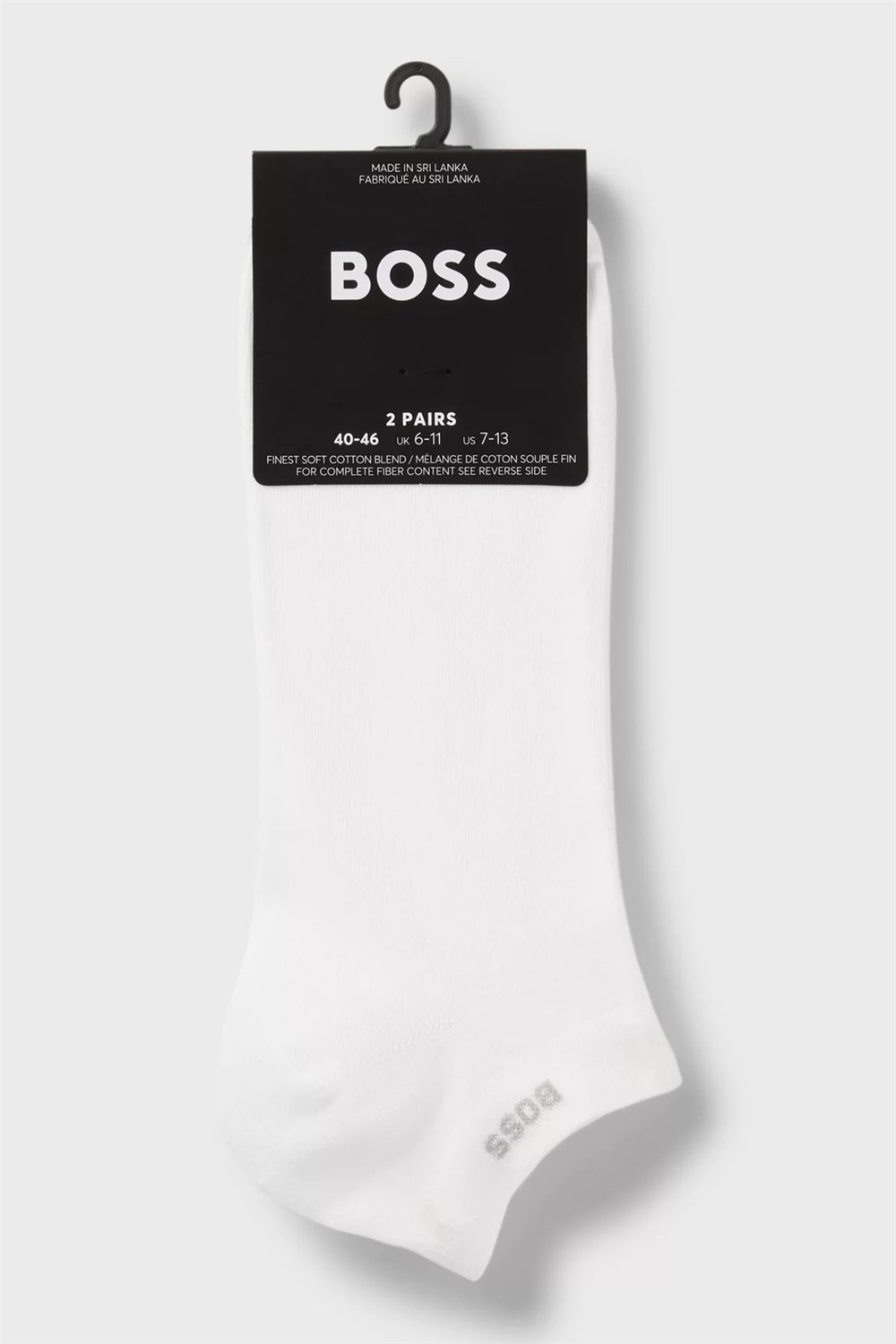 Boss 2P As Uni CC Erkek 2li Çorap Beyaz