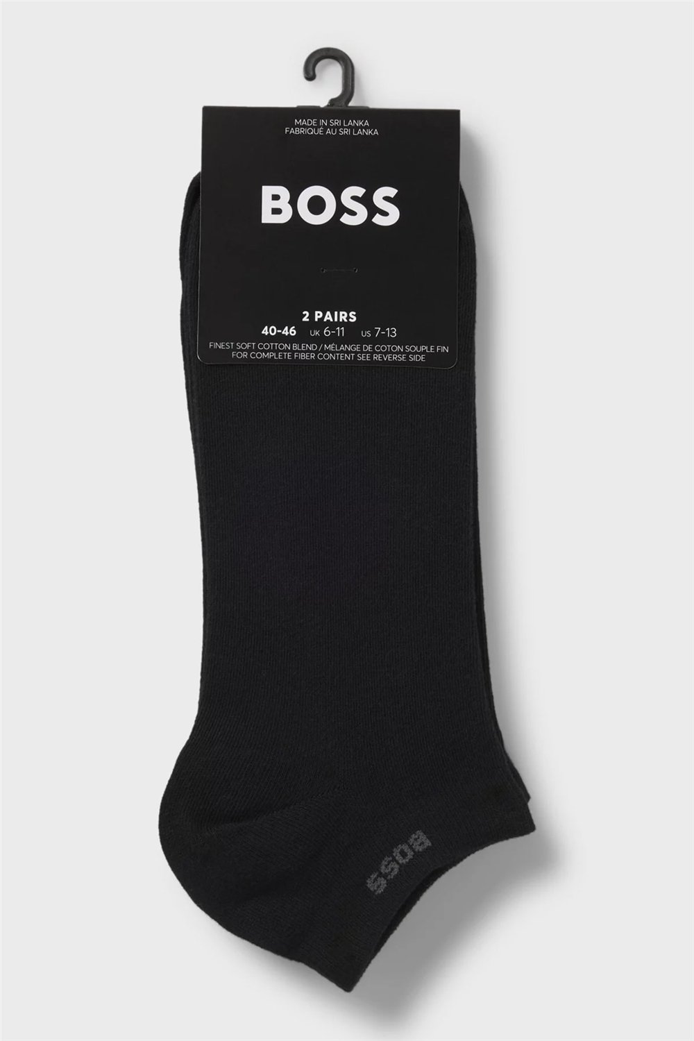 Boss 2P As Uni CC Erkek 2li Çorap Siyah