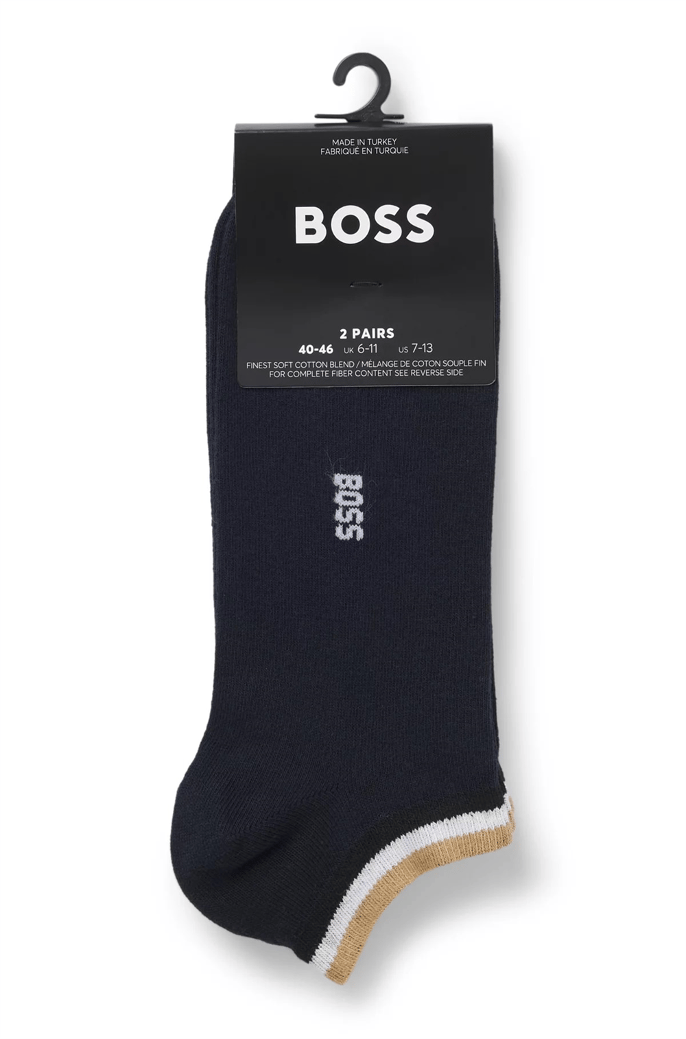 Boss 2P As Uni Stripe Cc Erkek 2li Çorap Mavi