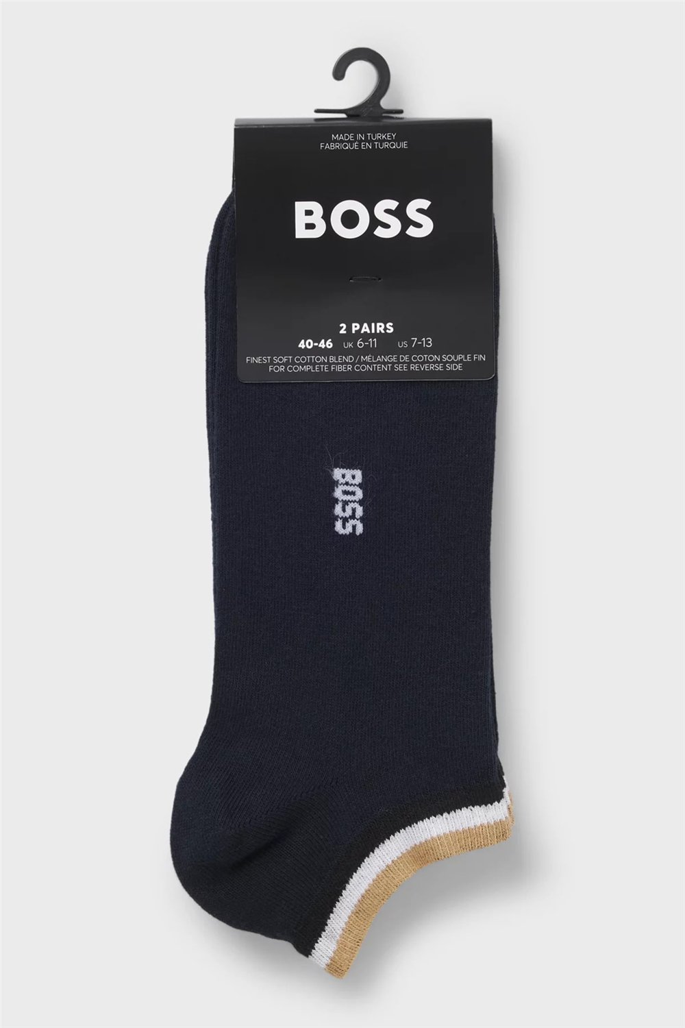 Boss 2P As Uni Stripe Cc Erkek 2li Çorap Mavi