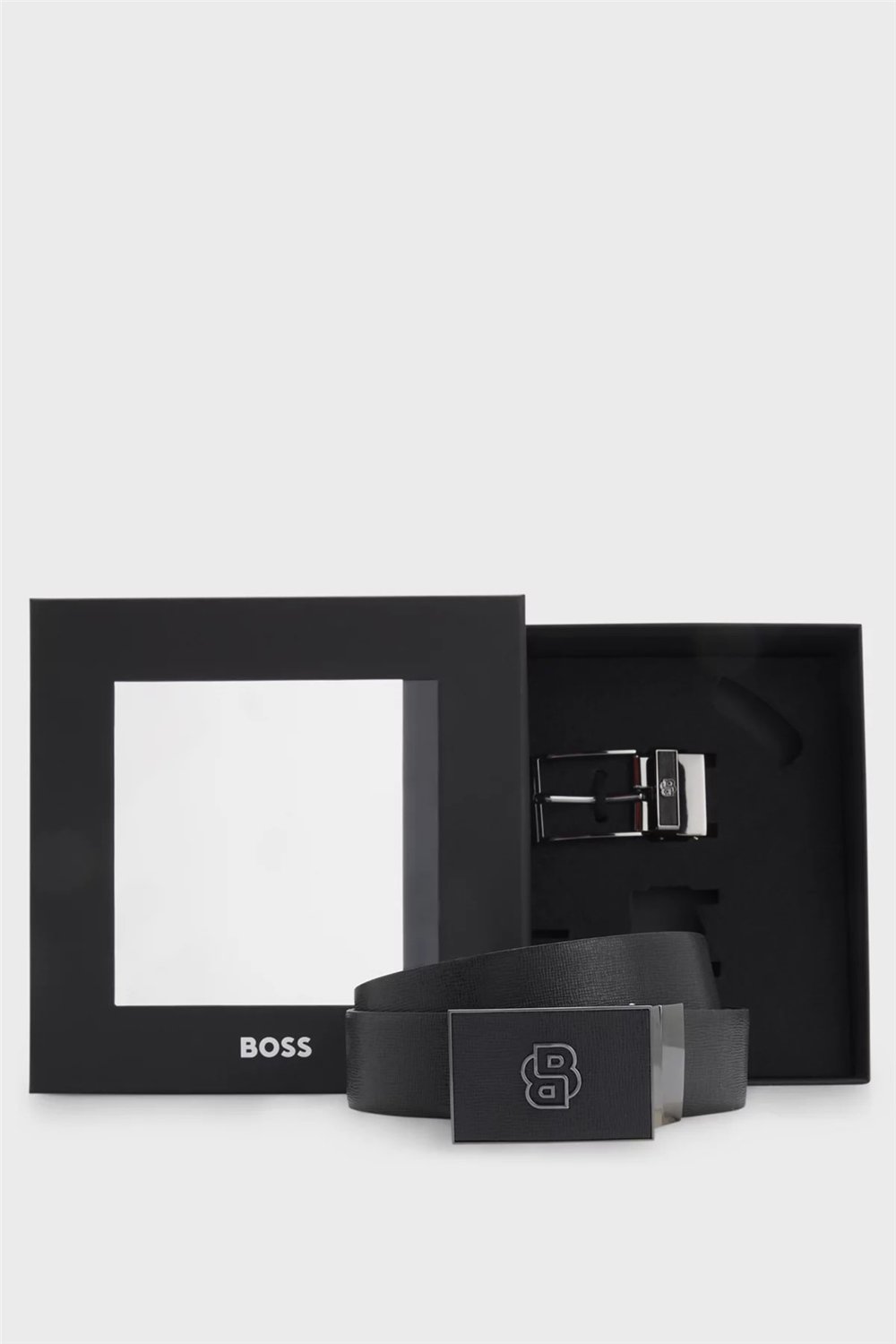 BOSS B Icon O Plq Gb35 Sp Erkek Kemer Siyah