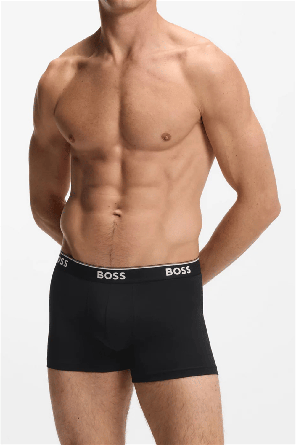 Boss BoxerBr 3P Power Erkek 3lü Boxer Siyah