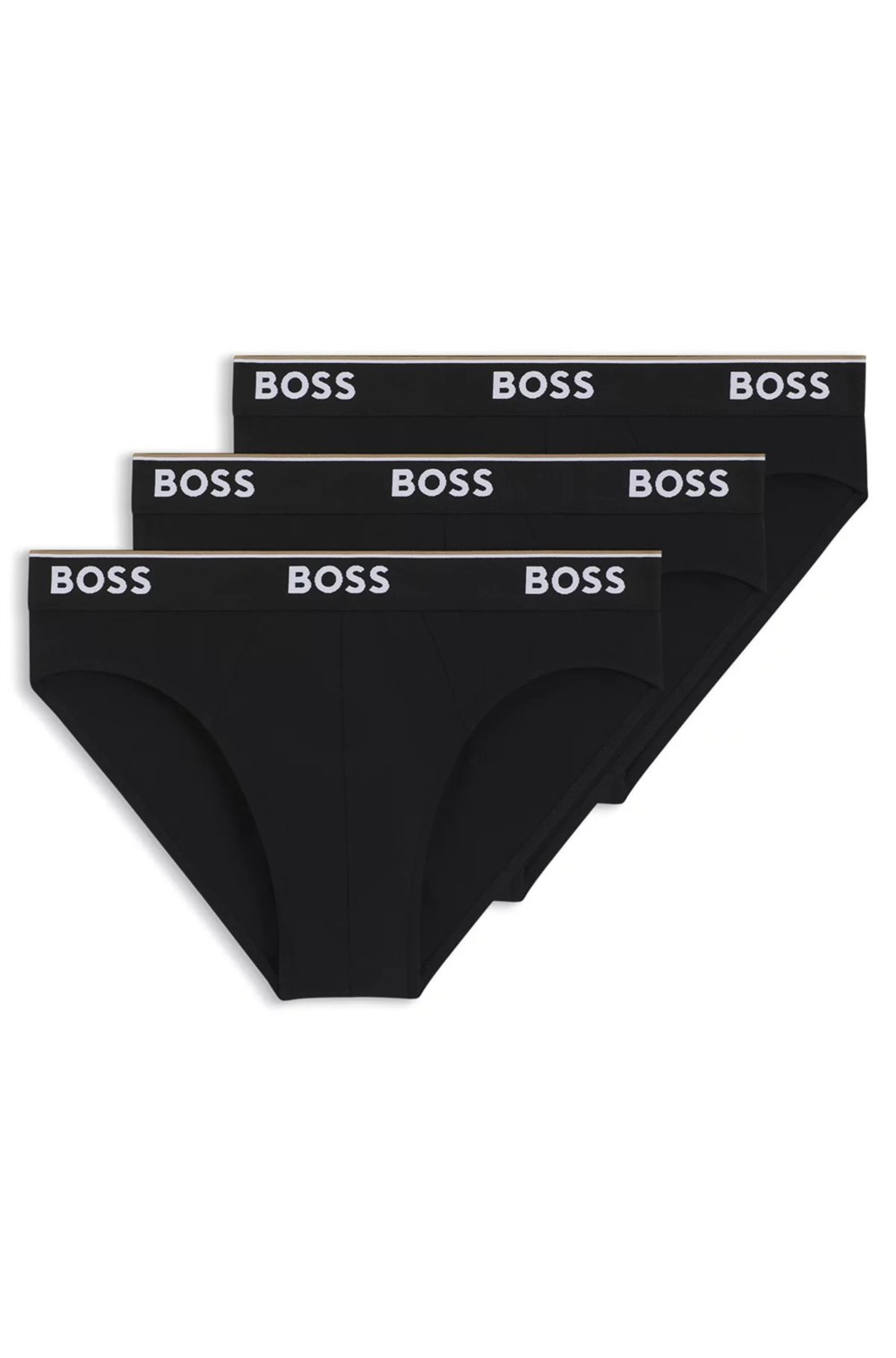 BOSS Brief 3P Power Erkek 3lü Boxer Siyah