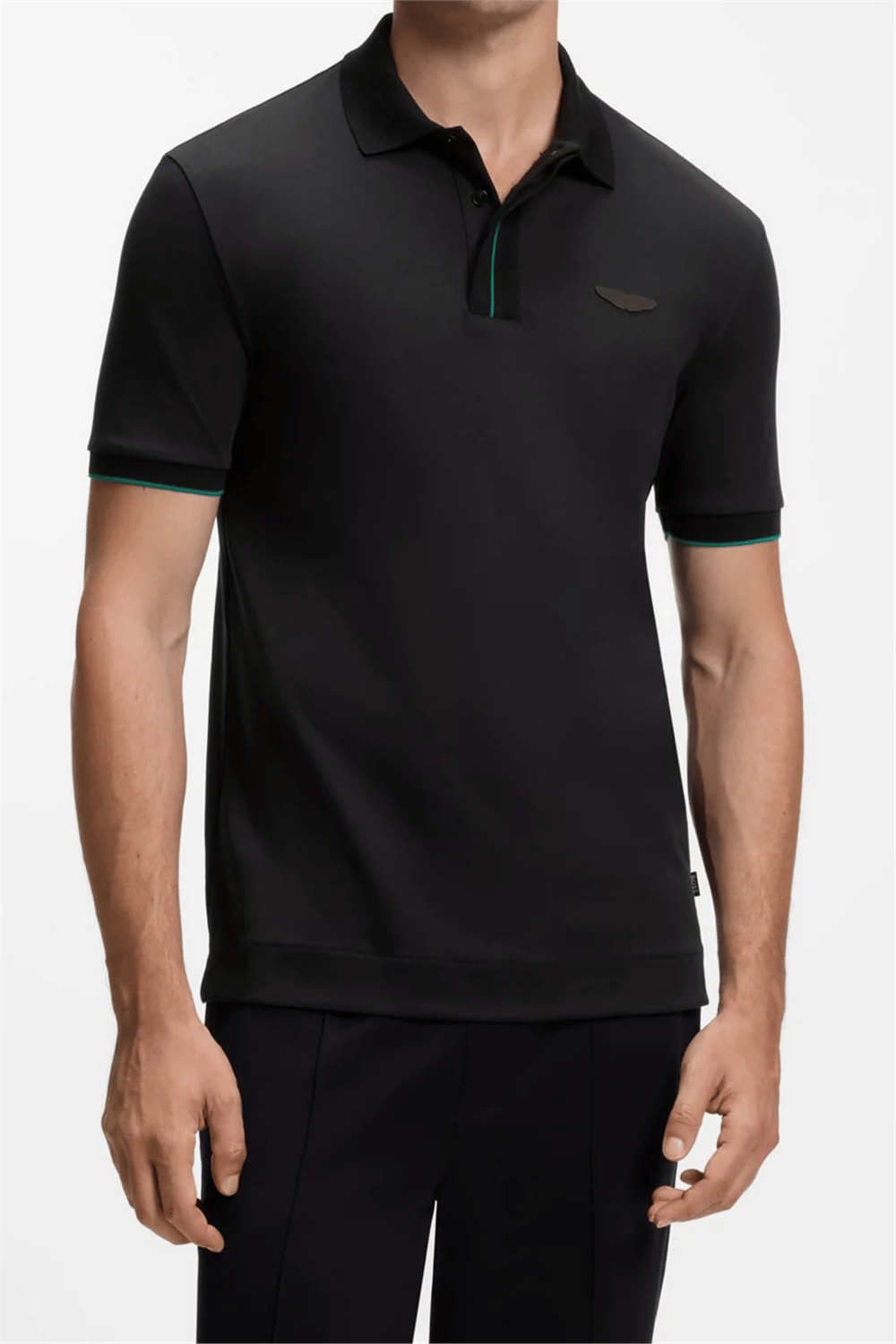 BOSS C Parlay 80 Am Erkek Polo Yaka T-Shirt Siyah