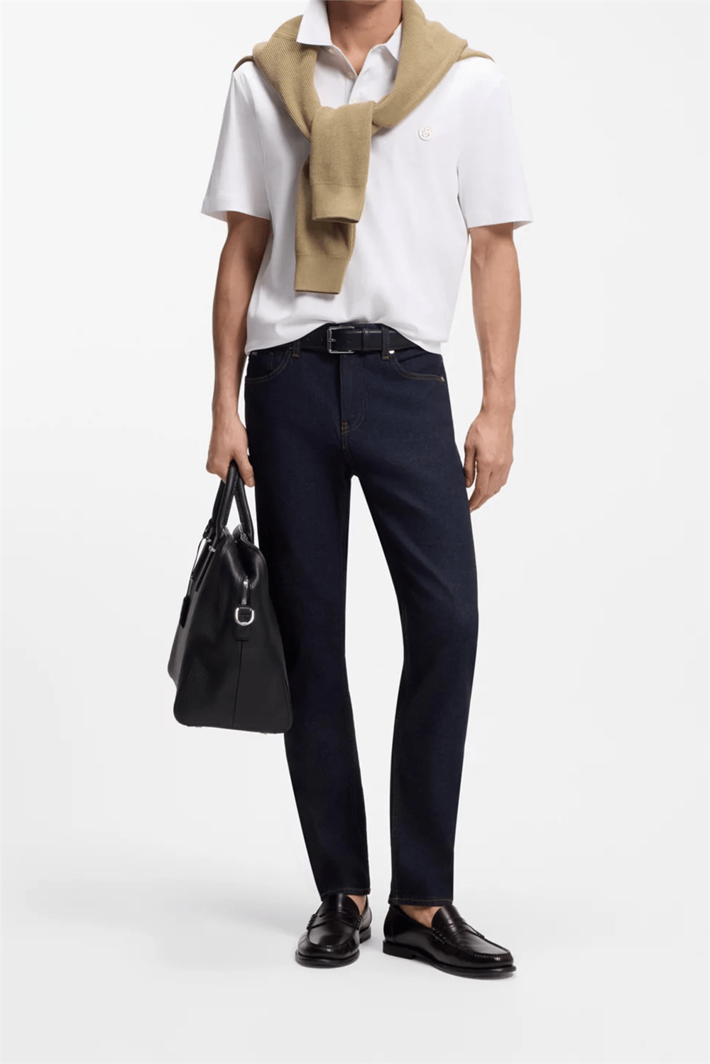 BOSS C Parris 01 Erkek Polo Yaka T-Shirt Beyaz