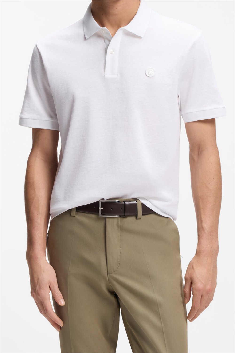 Boss C Parris 98 Erkek Polo Yaka T-Shirt Beyaz