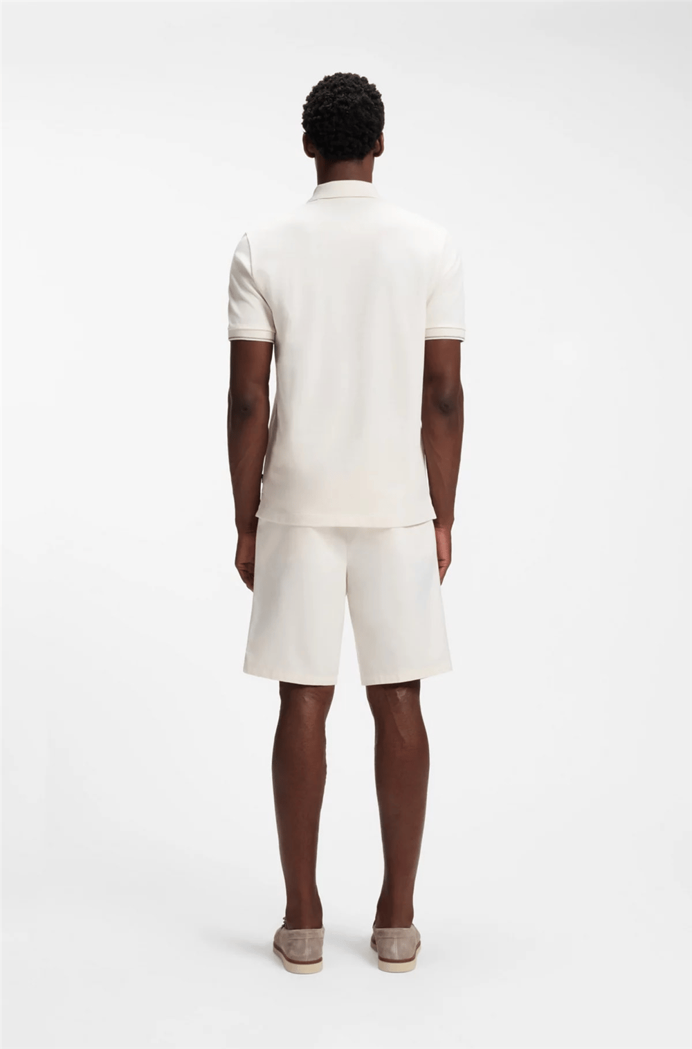 BOSS C Pei 90 Erkek Polo Yaka T-Shirt Beyaz