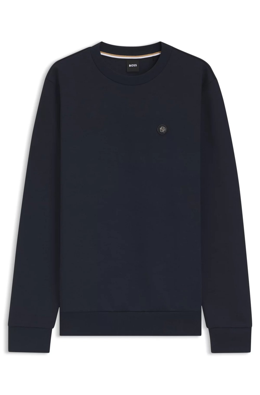 BOSS C Sharpe 01 Erkek Bisiklet Yaka Sweatshirt Mavi