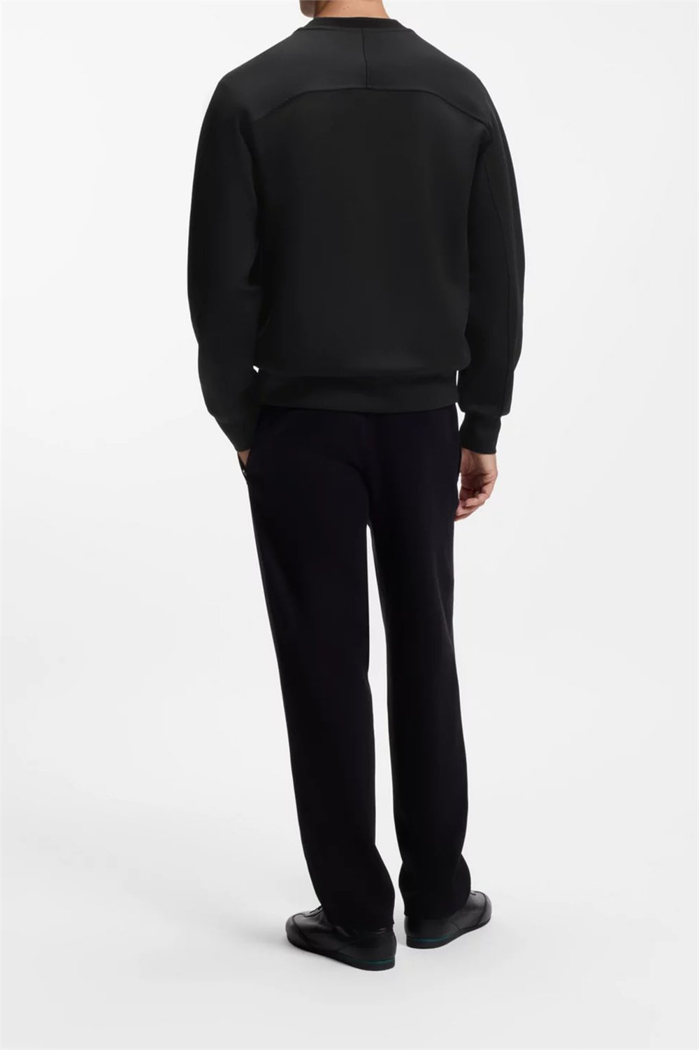 BOSS C Soleri 180 Am Erkek Bisiklet Yaka Sweatshirt Siyah