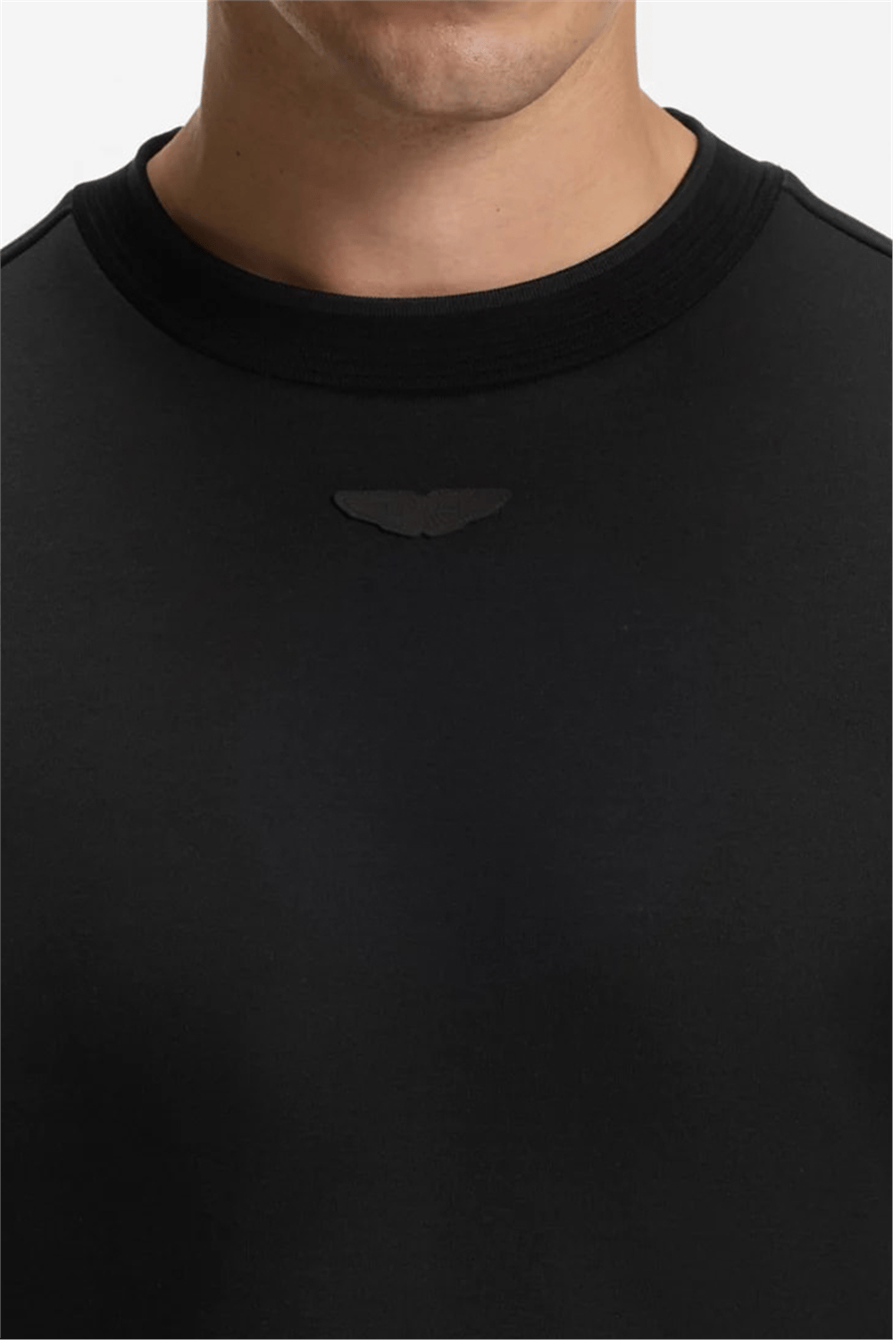 BOSS C Soleri 180 Am Erkek Bisiklet Yaka Sweatshirt Siyah