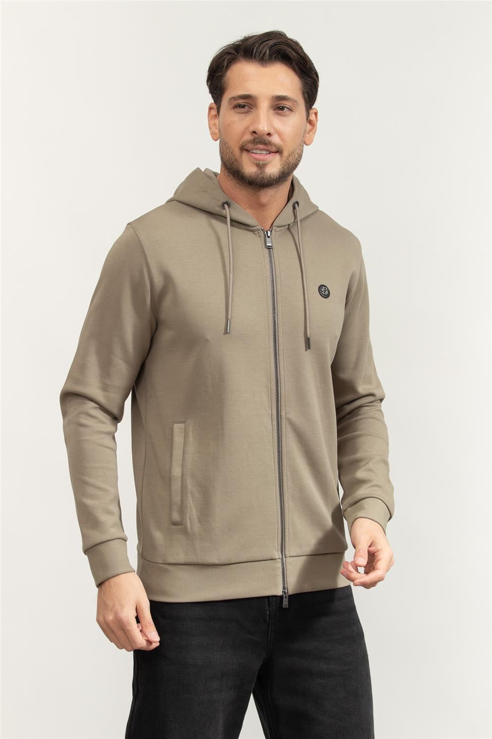 Boss C-Spence 01 Erkek Fermuarlı Sweatshirt