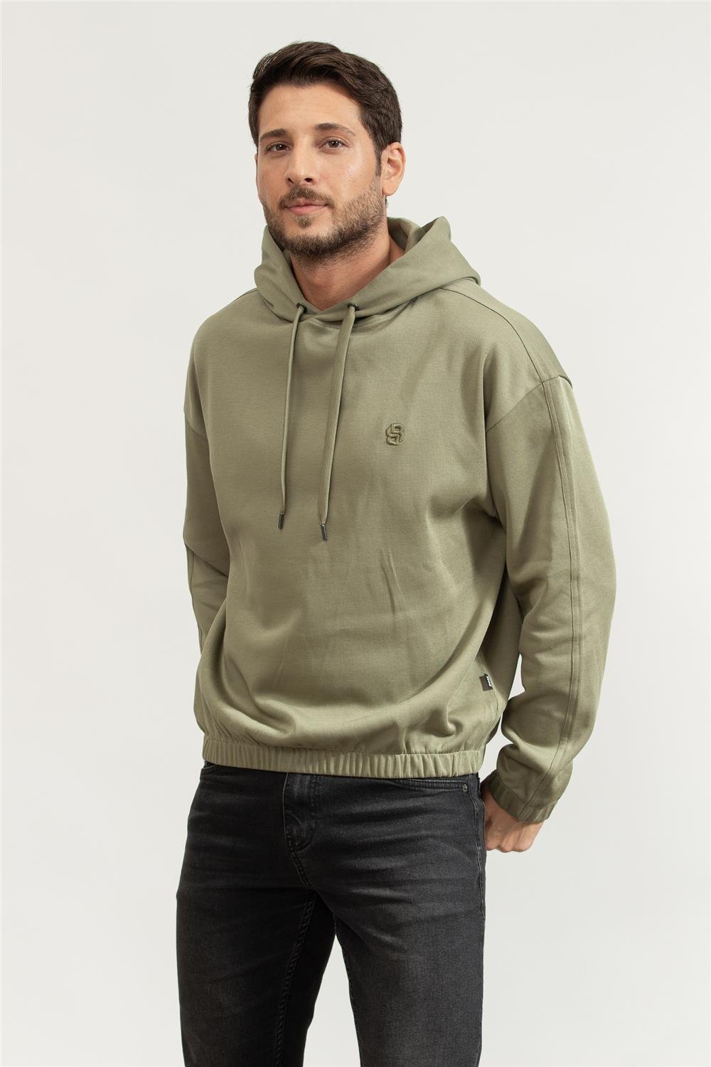 BOSS C-Stevens Erkek Kapüşonlu Sweatshirt