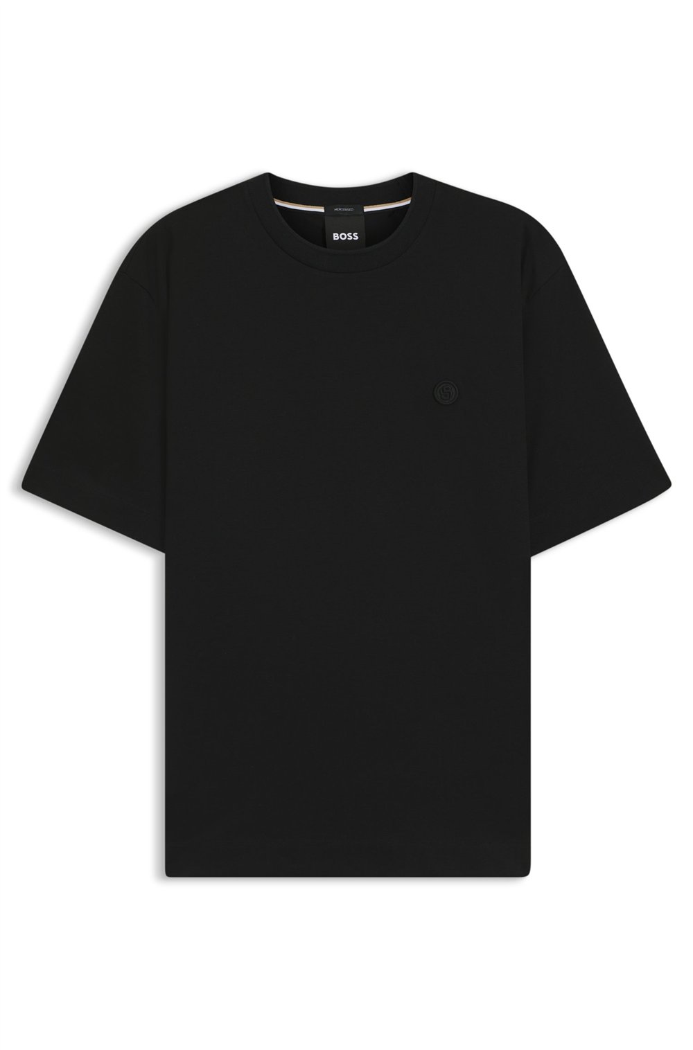 Boss C Tames 98 Erkek Bisiklet Yaka T-Shirt Siyah