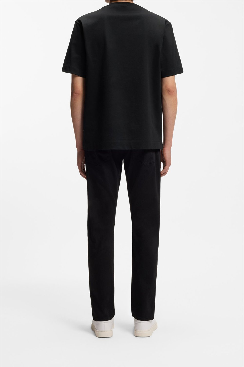 Boss C Tames 98 Erkek Bisiklet Yaka T-Shirt Siyah