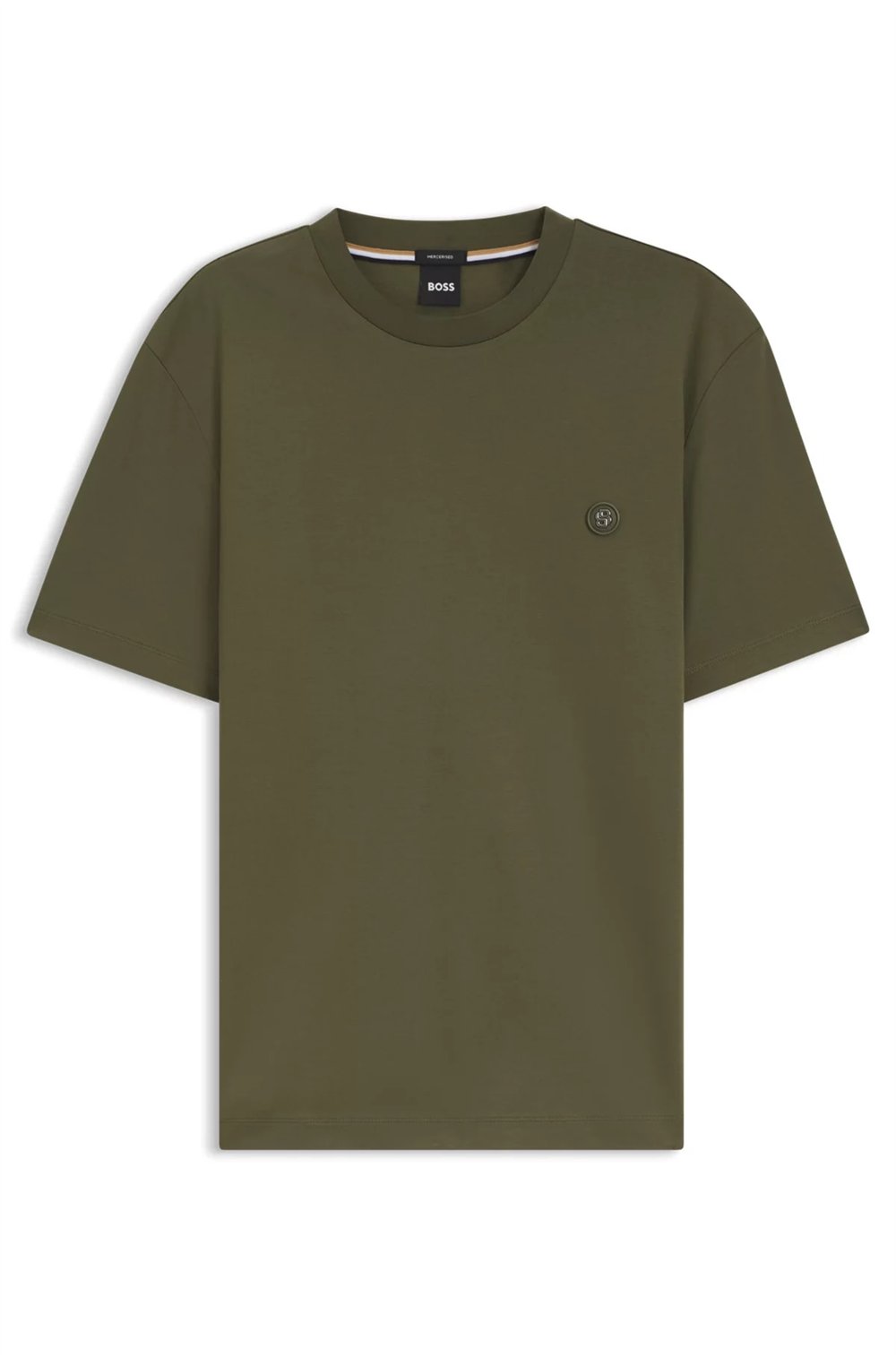 BOSS C Taut 01 Erkek Bisiklet Yaka T-Shirt Yeşil