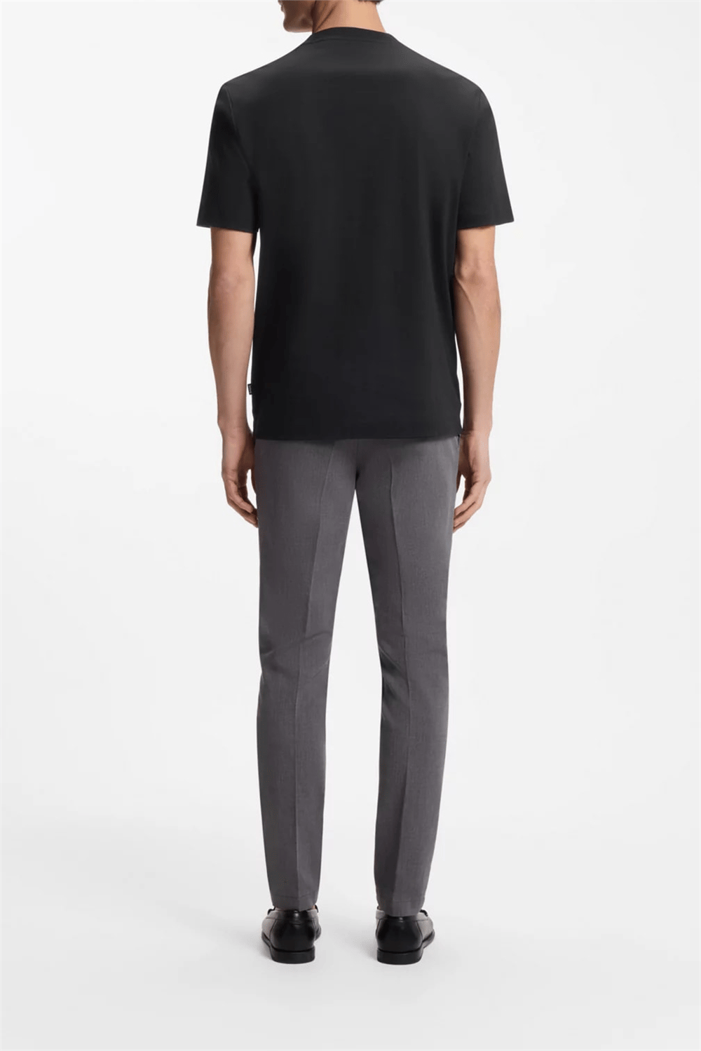 BOSS C Taut 01 Erkek Bisiklet Yaka T-Shirt Siyah