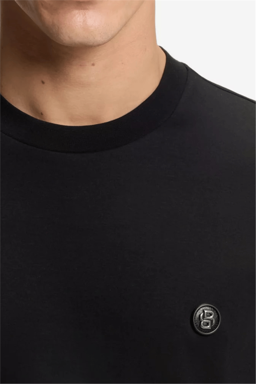 BOSS C Taut 01 Erkek Bisiklet Yaka T-Shirt Siyah