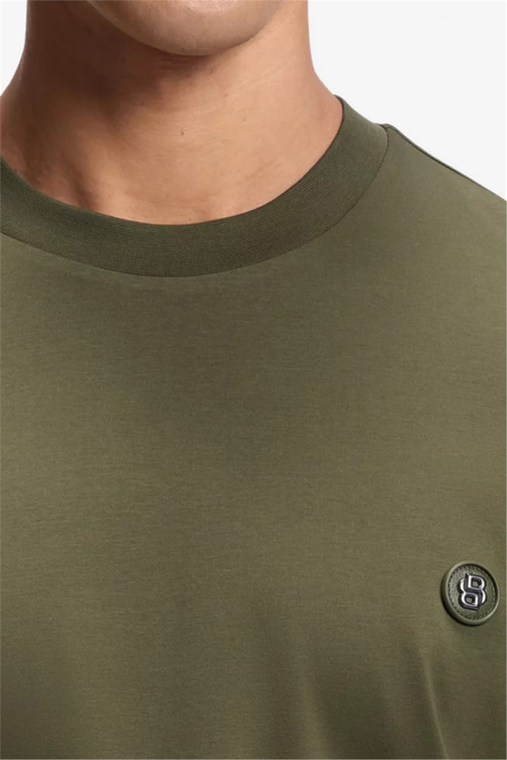 BOSS C Taut 01 Erkek Bisiklet Yaka T-Shirt Yeşil