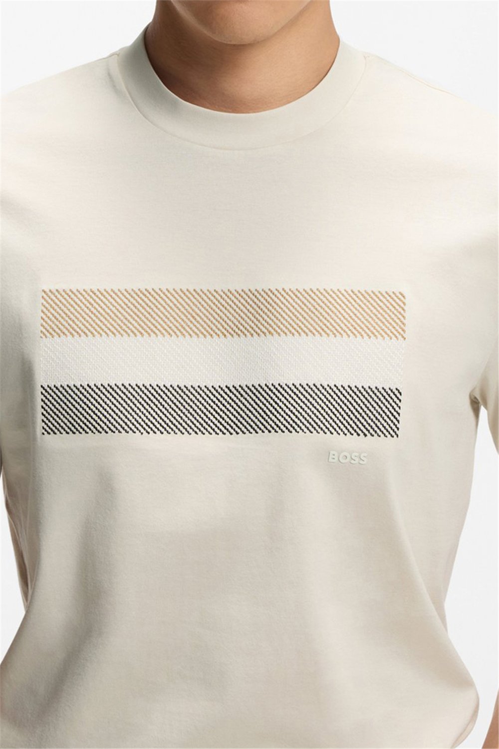 BOSS C Taut 10 Erkek Bisiklet Yaka T-Shirt