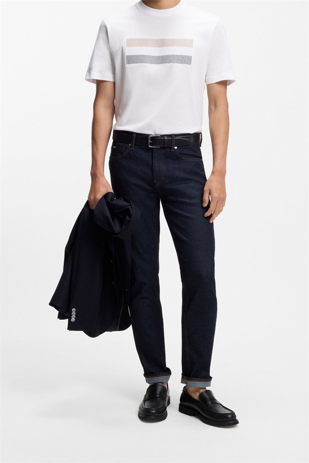 BOSS C Taut 10 Erkek Bisiklet Yaka T-Shirt