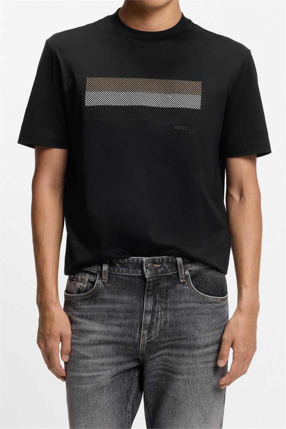 BOSS C Taut 10 Erkek Bisiklet Yaka T-Shirt