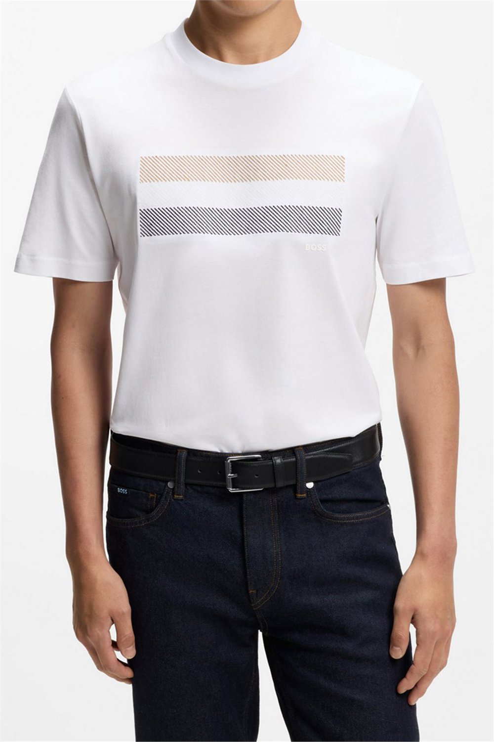 BOSS C Taut 10 Erkek Bisiklet Yaka T-Shirt
