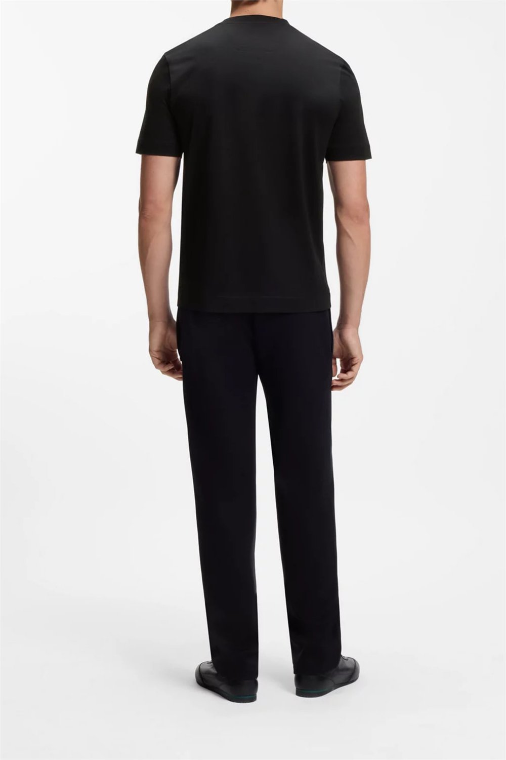 BOSS C Taut 181 Am Erkek Bisiklet Yaka T-Shirt Siyah
