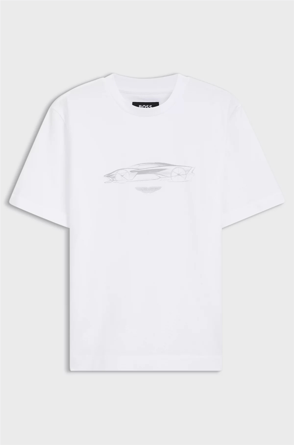 BOSS C Taut 181 Am Erkek Bisiklet Yaka T-Shirt Beyaz