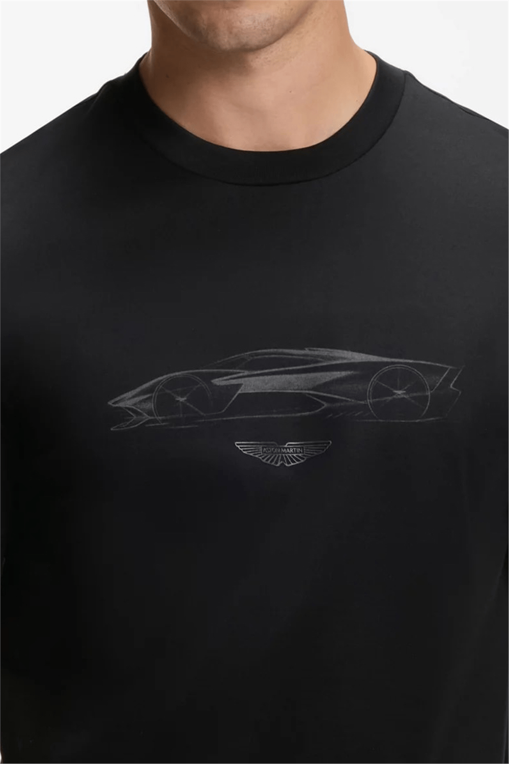 BOSS C Taut 181 Am Erkek Bisiklet Yaka T-Shirt Siyah