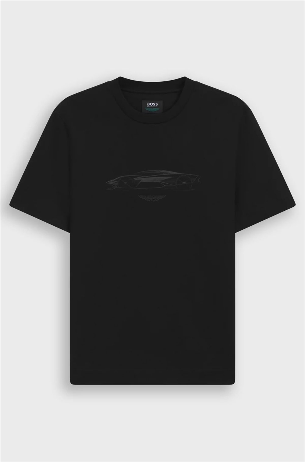 BOSS C Taut 181 Am Erkek Bisiklet Yaka T-Shirt Siyah