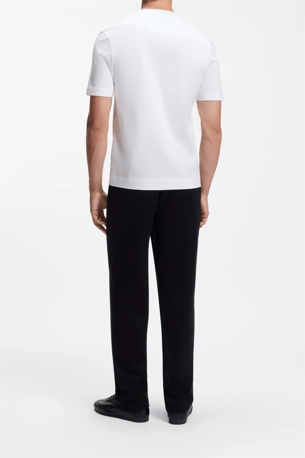 BOSS C Taut 181 Am Erkek Bisiklet Yaka T-Shirt Beyaz