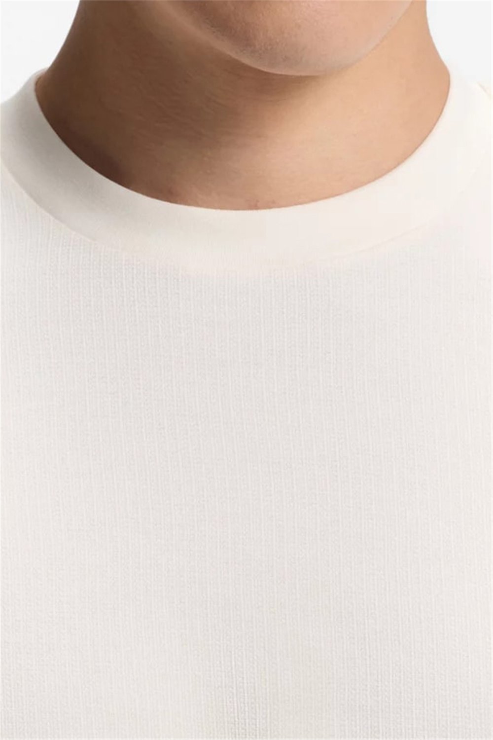 BOSS C Taut 90 Erkek Bisiklet Yaka T-Shirt Beyaz