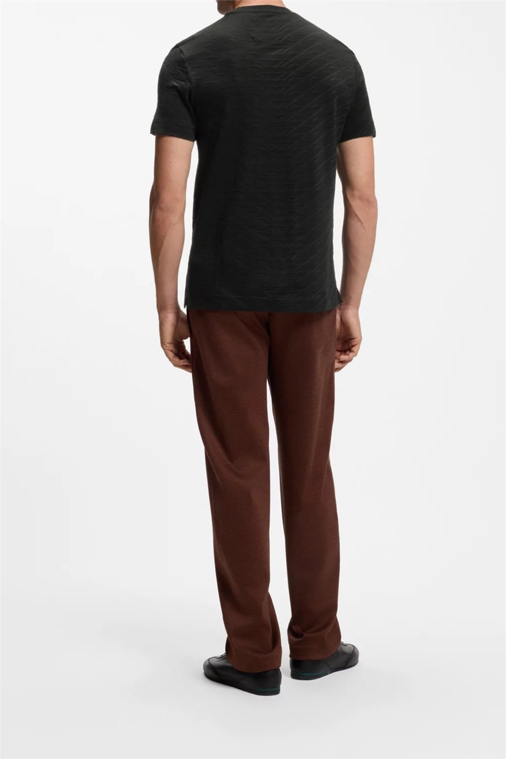 BOSS C Thompson 180 Am Erkek Bisiklet Yaka T-Shirt Siyah
