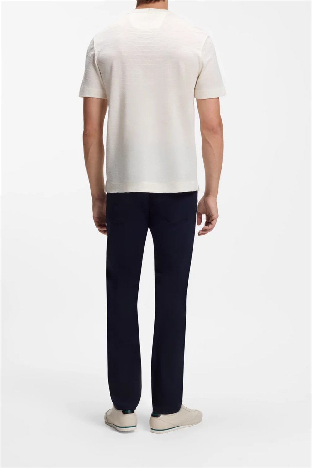 BOSS C Thompson 180 Am Erkek Bisiklet Yaka T-Shirt Beyaz