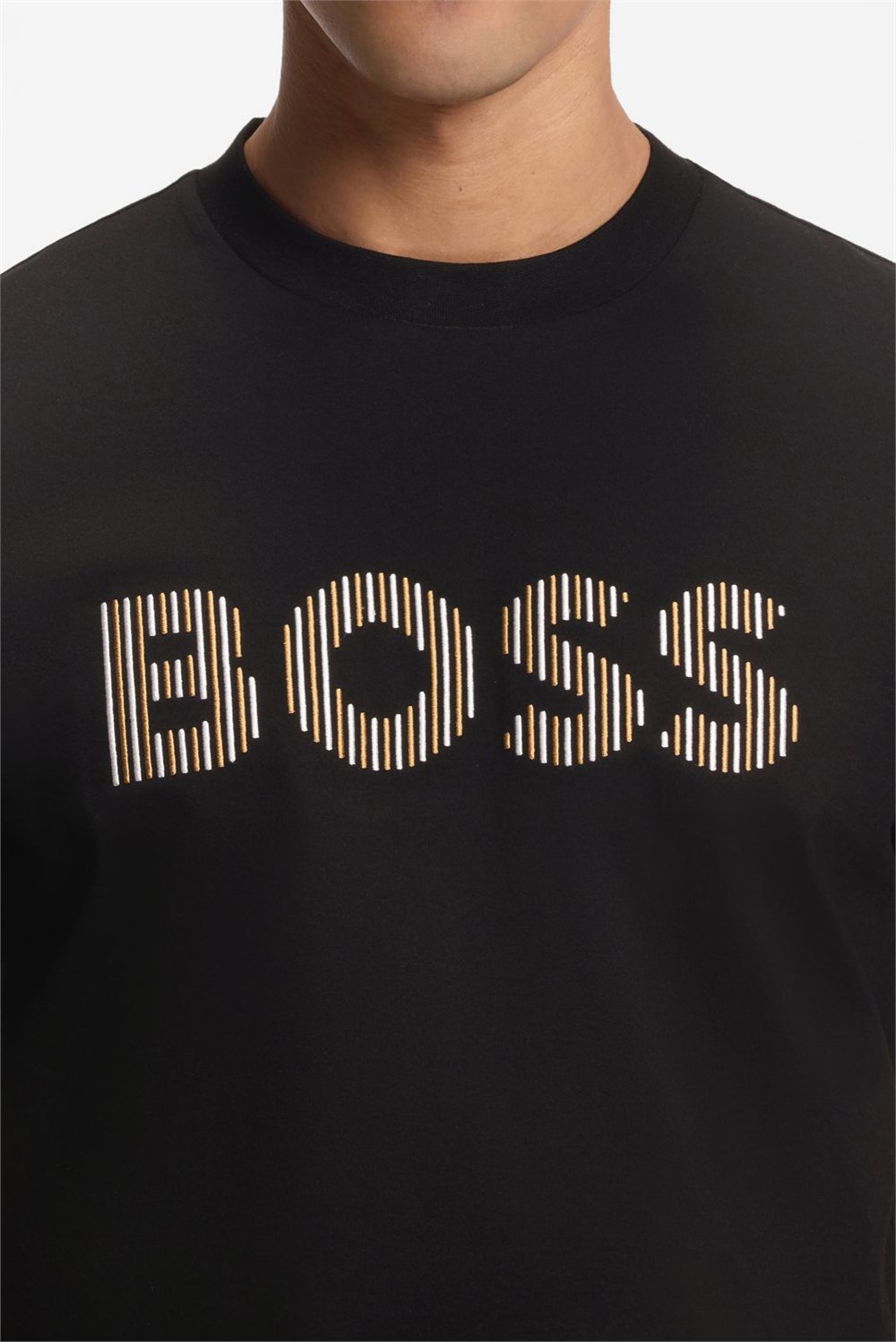 Boss C Thompson 41 Erkek Bisiklet Yaka T-Shirt Siyah