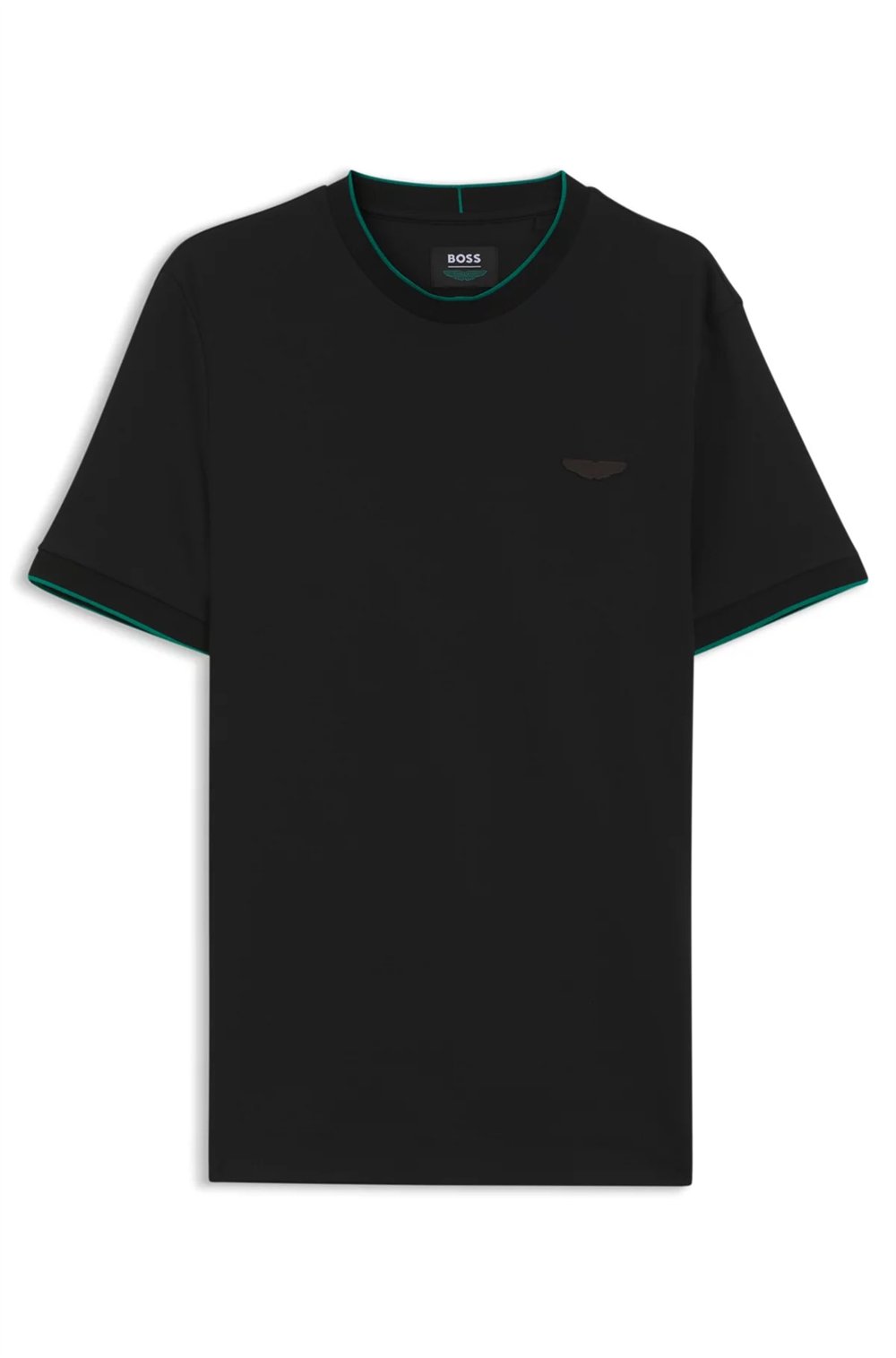 BOSS C Thompson 80 Am Erkek Bisiklet Yaka T-Shirt Siyah