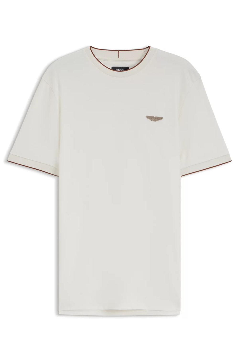 BOSS C Thompson 80 Am Erkek Bisiklet Yaka T-Shirt Beyaz