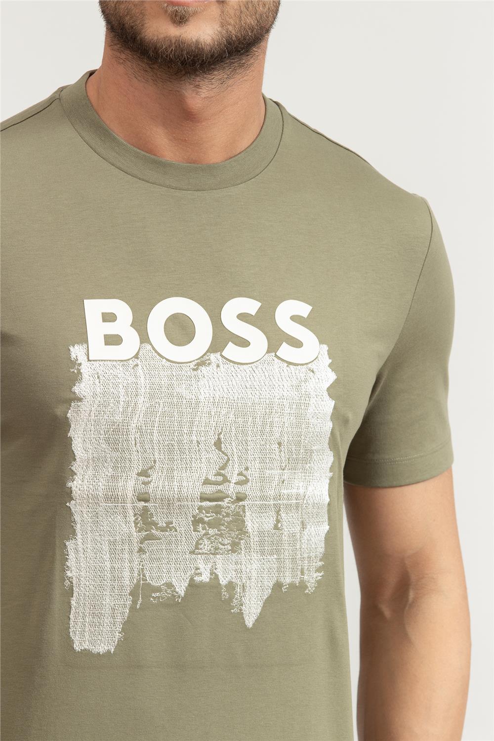 BOSS C-Thompson Erkek Bisiklet Yaka T-Shirt
