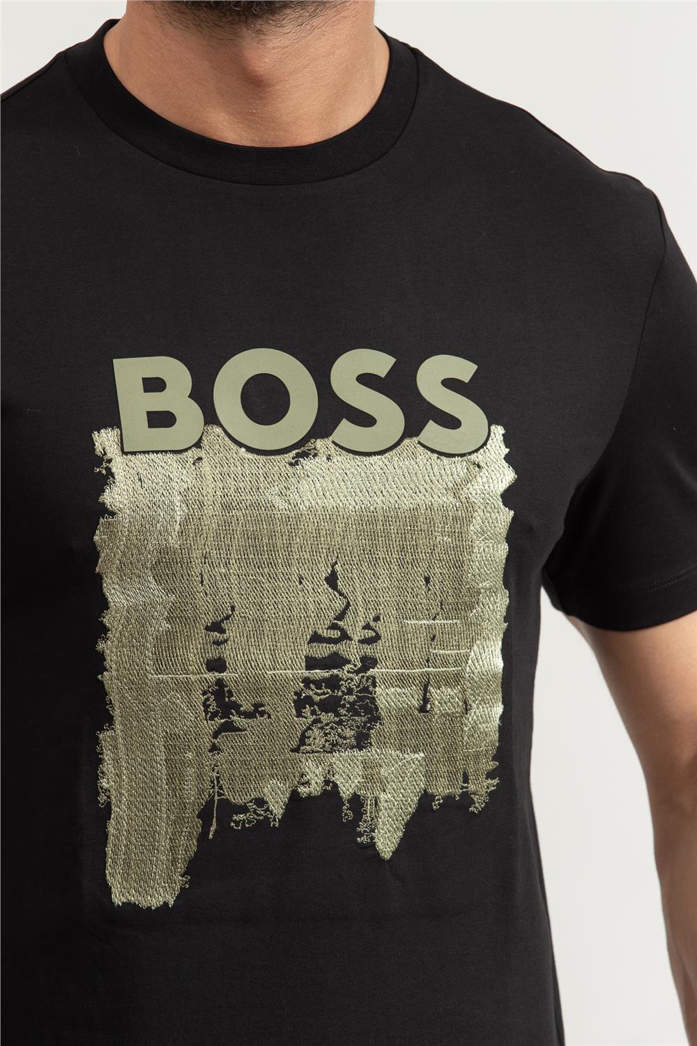 BOSS C-Thompson Erkek Bisiklet Yaka T-Shirt