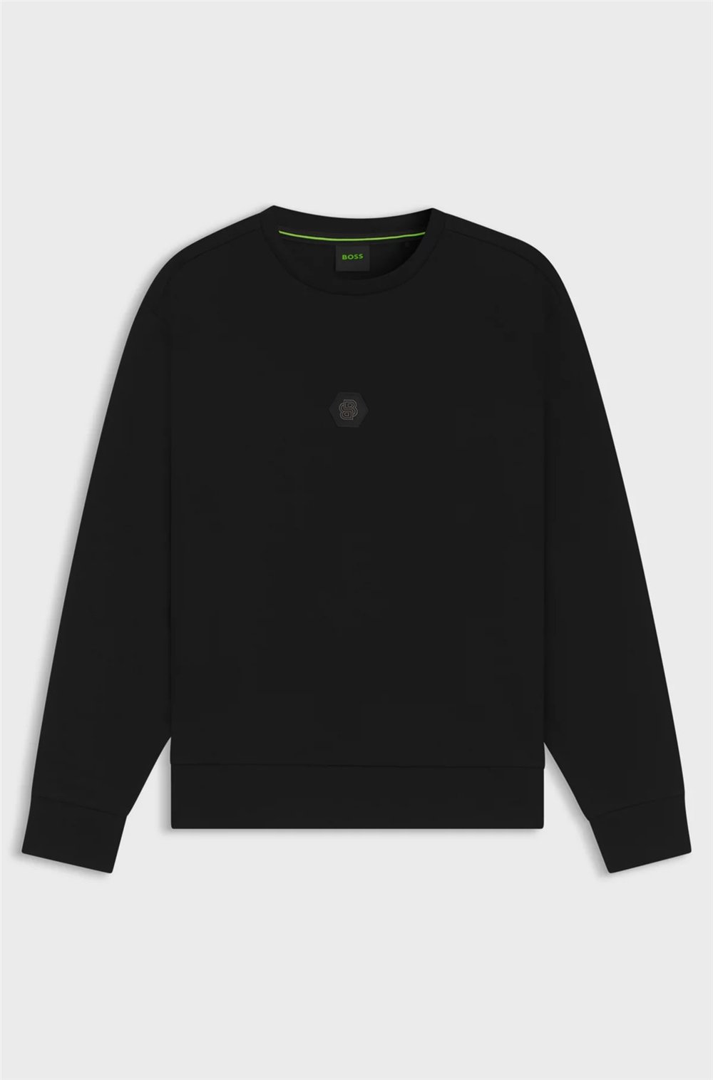 Boss CN Future Erkek Bisiklet Yaka Sweatshirt Siyah