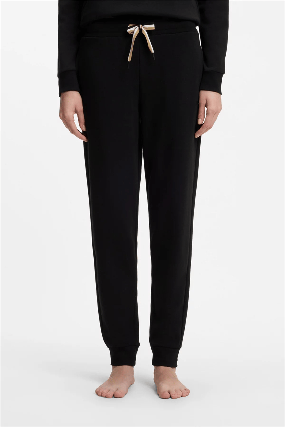 Boss CP Stripe Pants Cuff Kadın Eşofman Altı Siyah