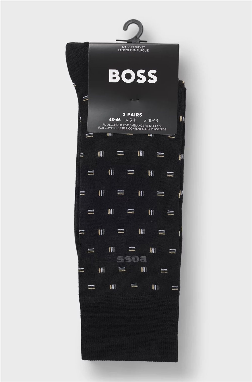Boss Erkek 2li Çorap Siyah