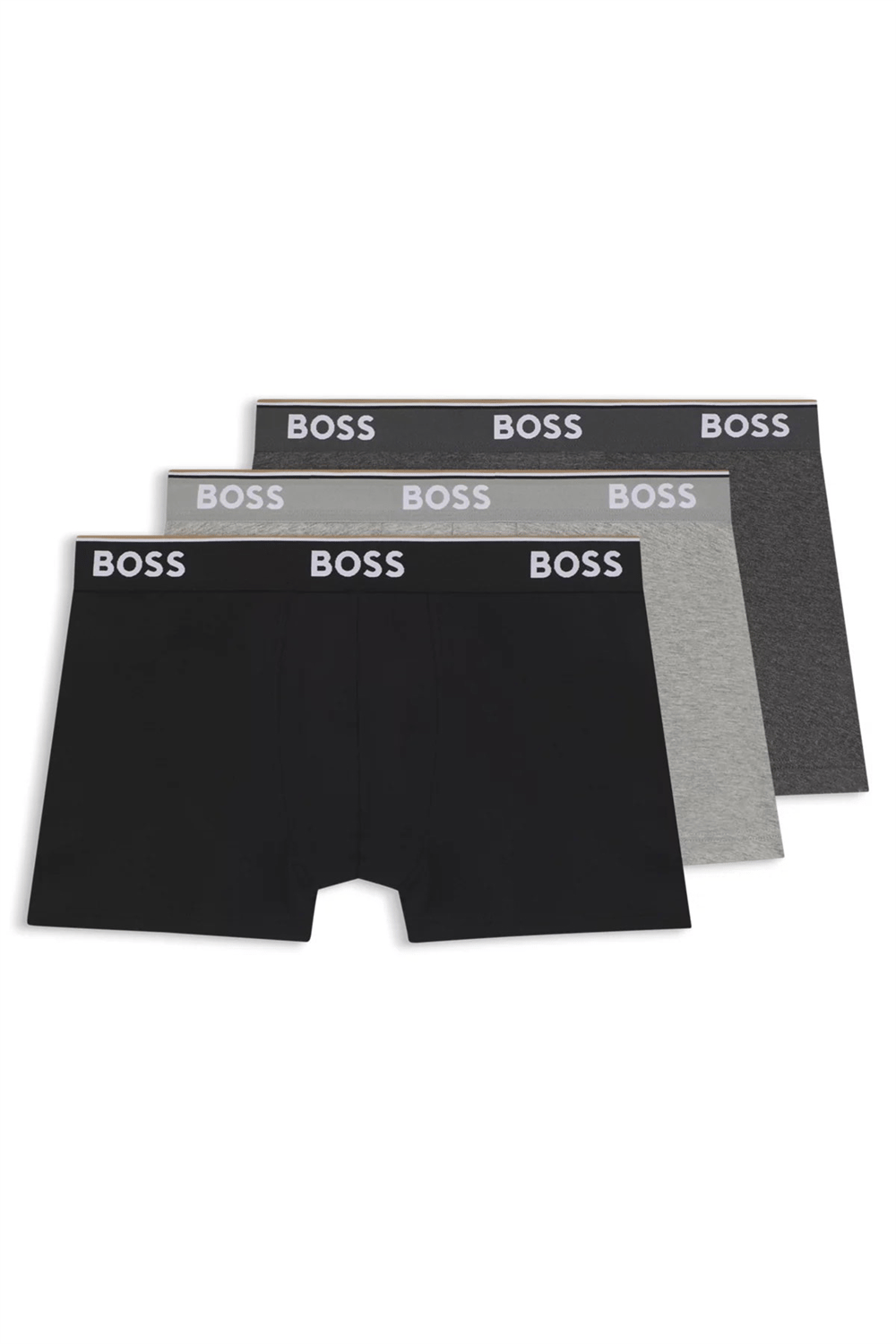 Boss Erkek 3lü Boxer Gri
