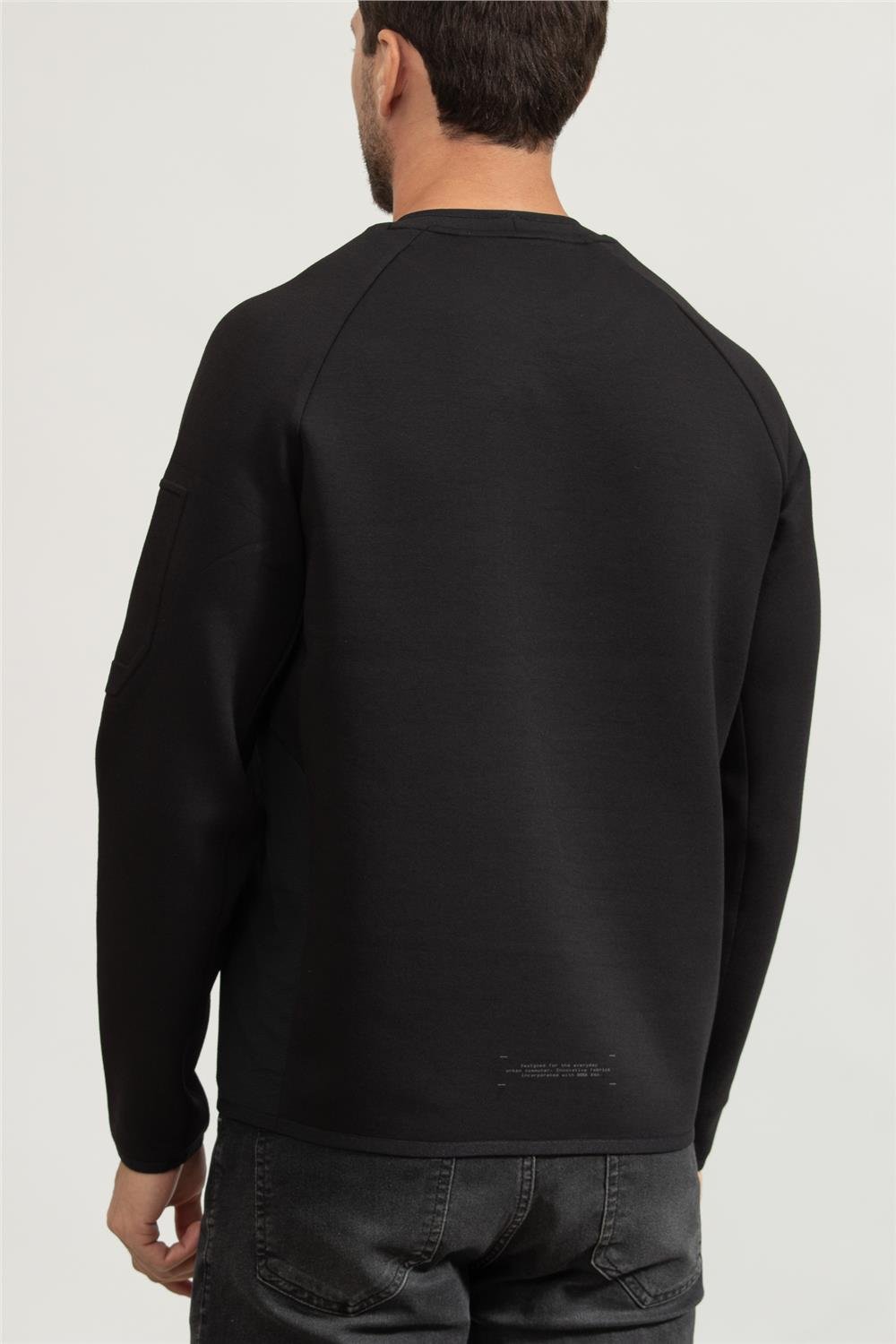Boss Erkek Bisiklet Yaka Sweatshirt