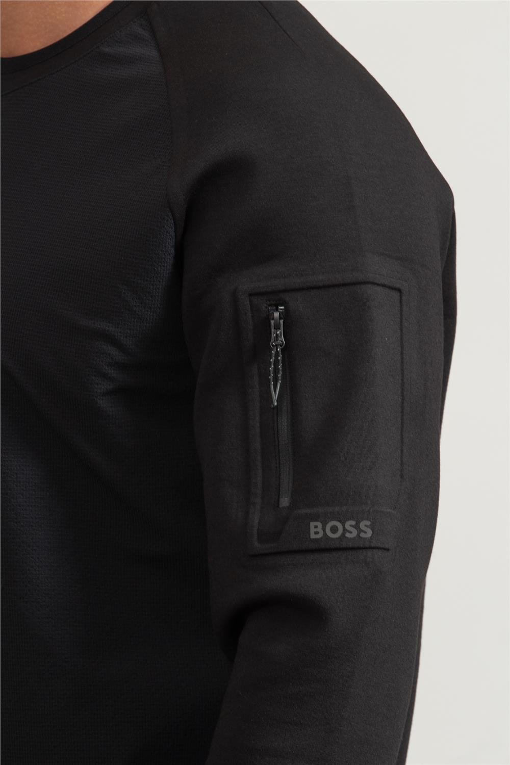 Boss Erkek Bisiklet Yaka Sweatshirt
